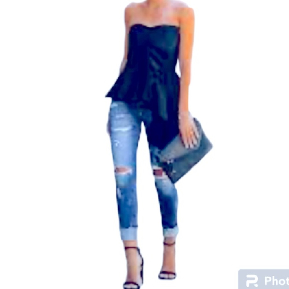 NEW Keepsake Polka Dots  Black Bustier Size M